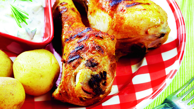 Broilerinkoivet ja vuohenjuusto-tsatsiki