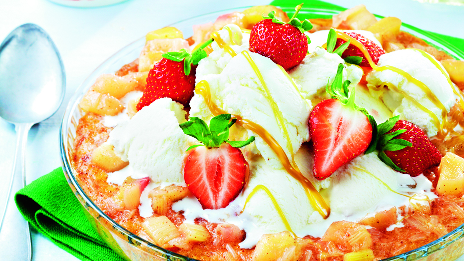 Raparperi-jäätelötorttu