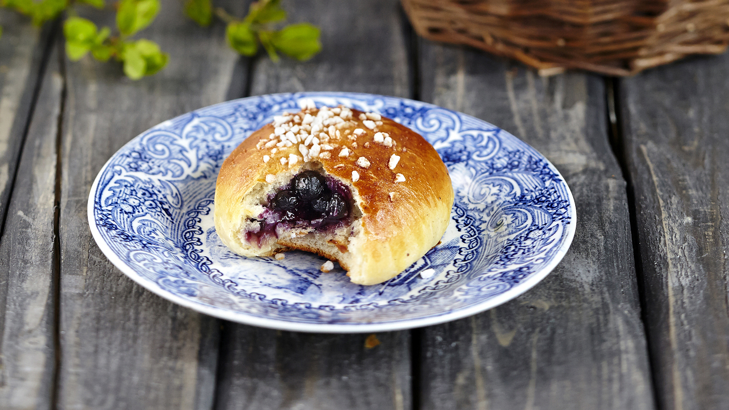 Mustikka-vaniljapullat