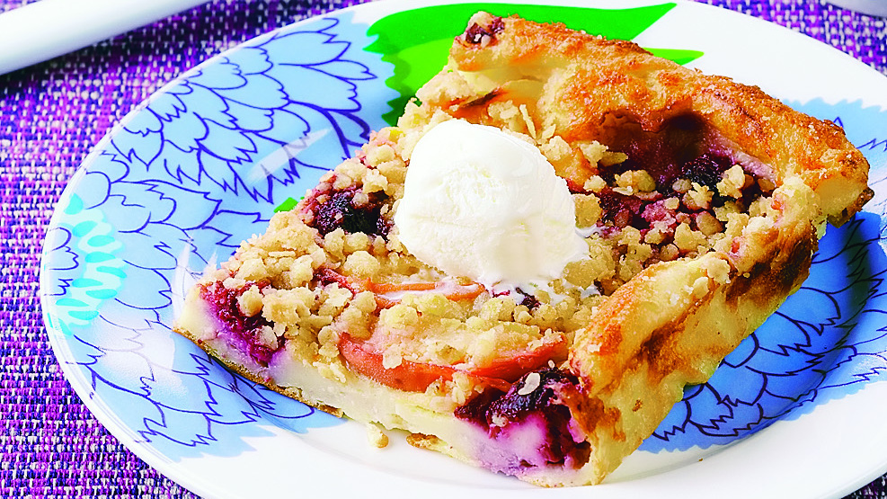 Persikka-vadelmapannari