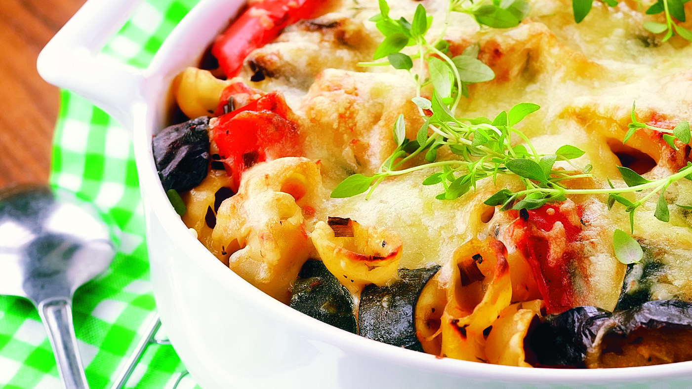 Gratinoitu ratatouillepasta