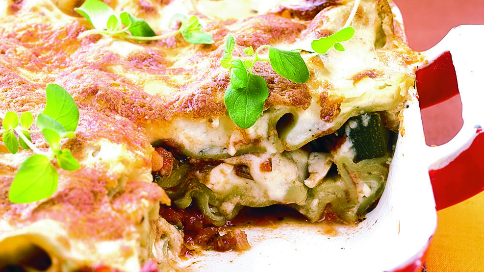 Feta-kesäkurpitsalasagne