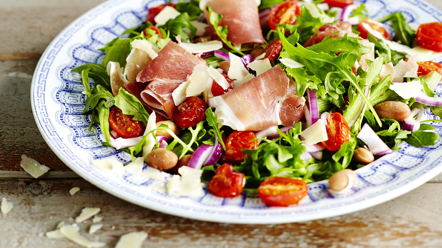 Italialainen papu-tomaattisalaatti