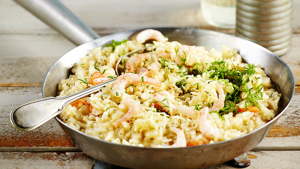 Fenkoli-katkarapurisotto