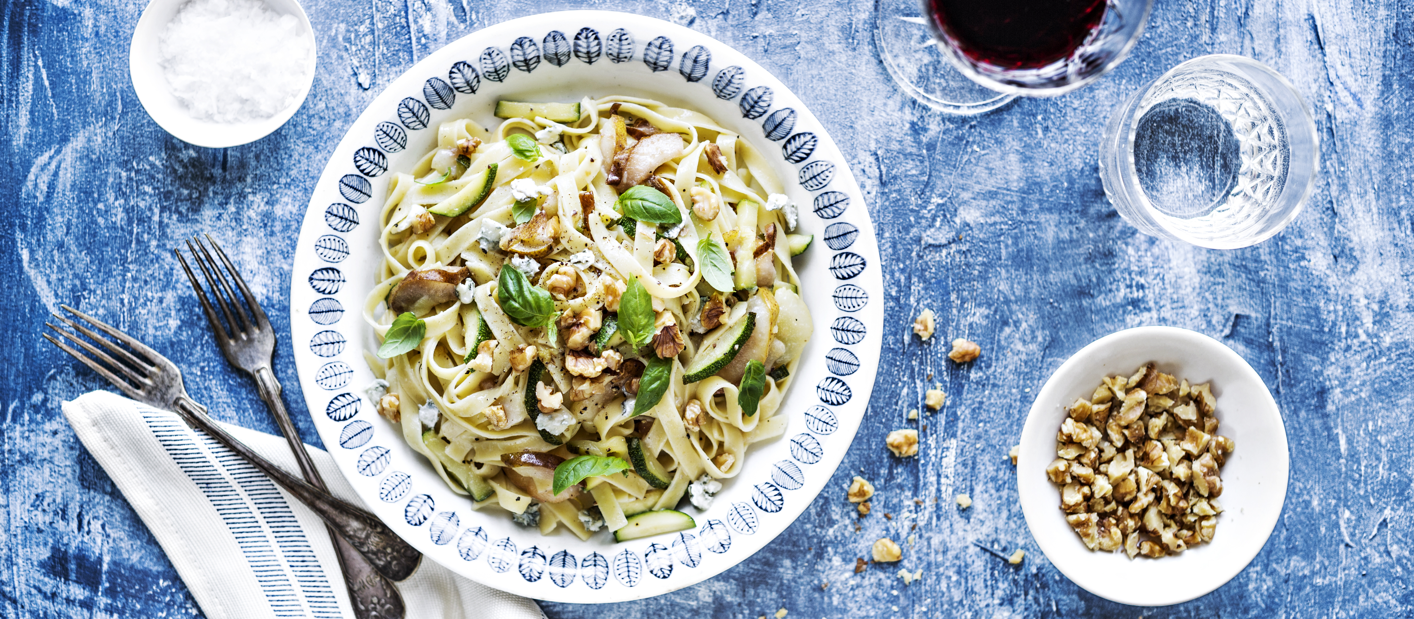 Gorgonzola-päärynäpasta