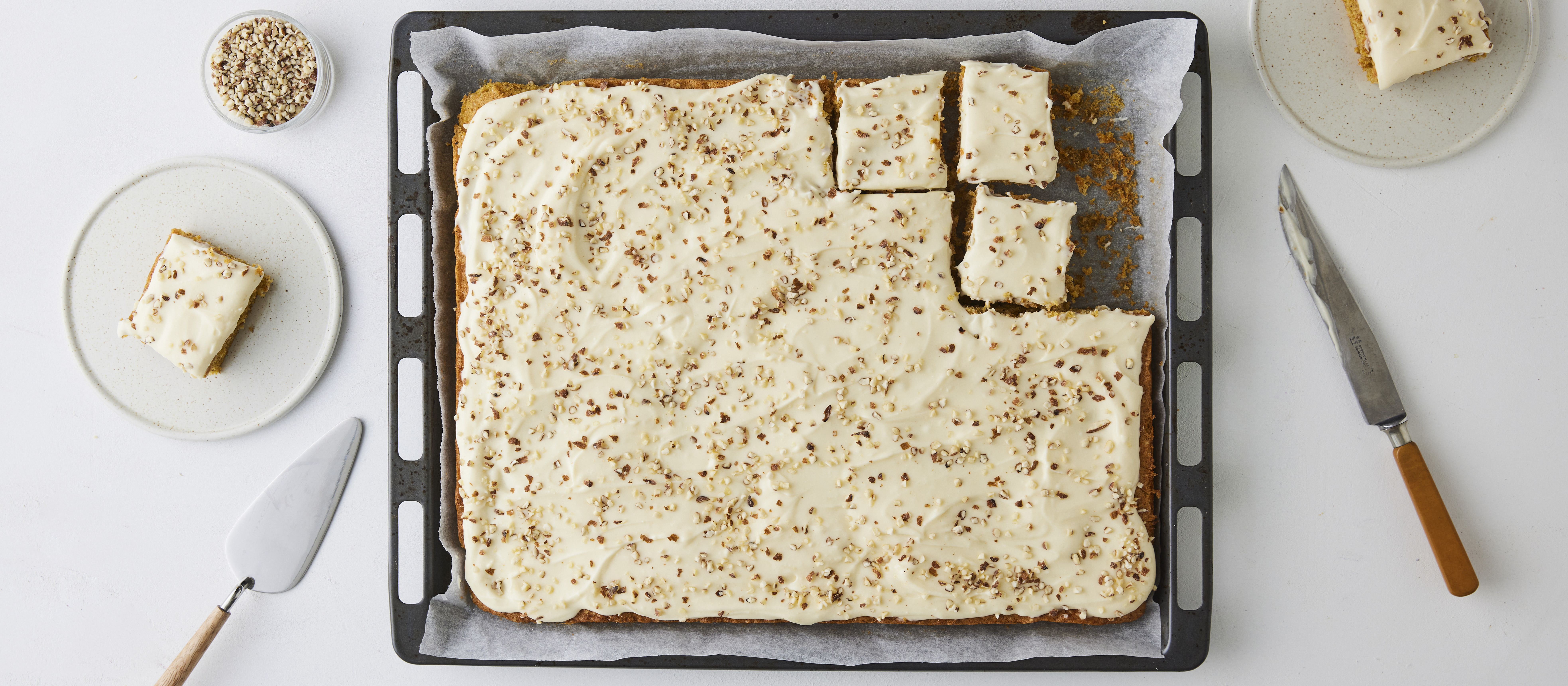 Porkkanakakku, pellillinen