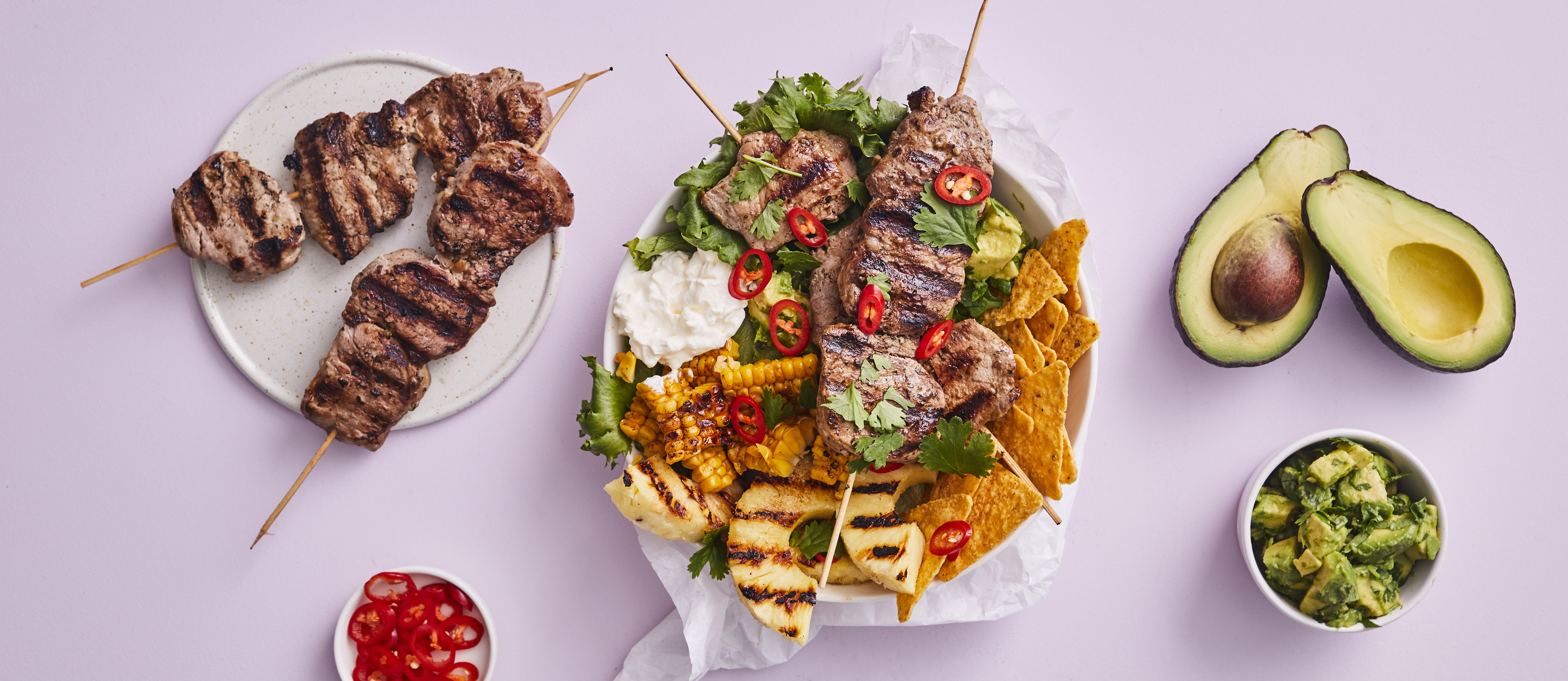 Possuvartaat ja nachosalaatti