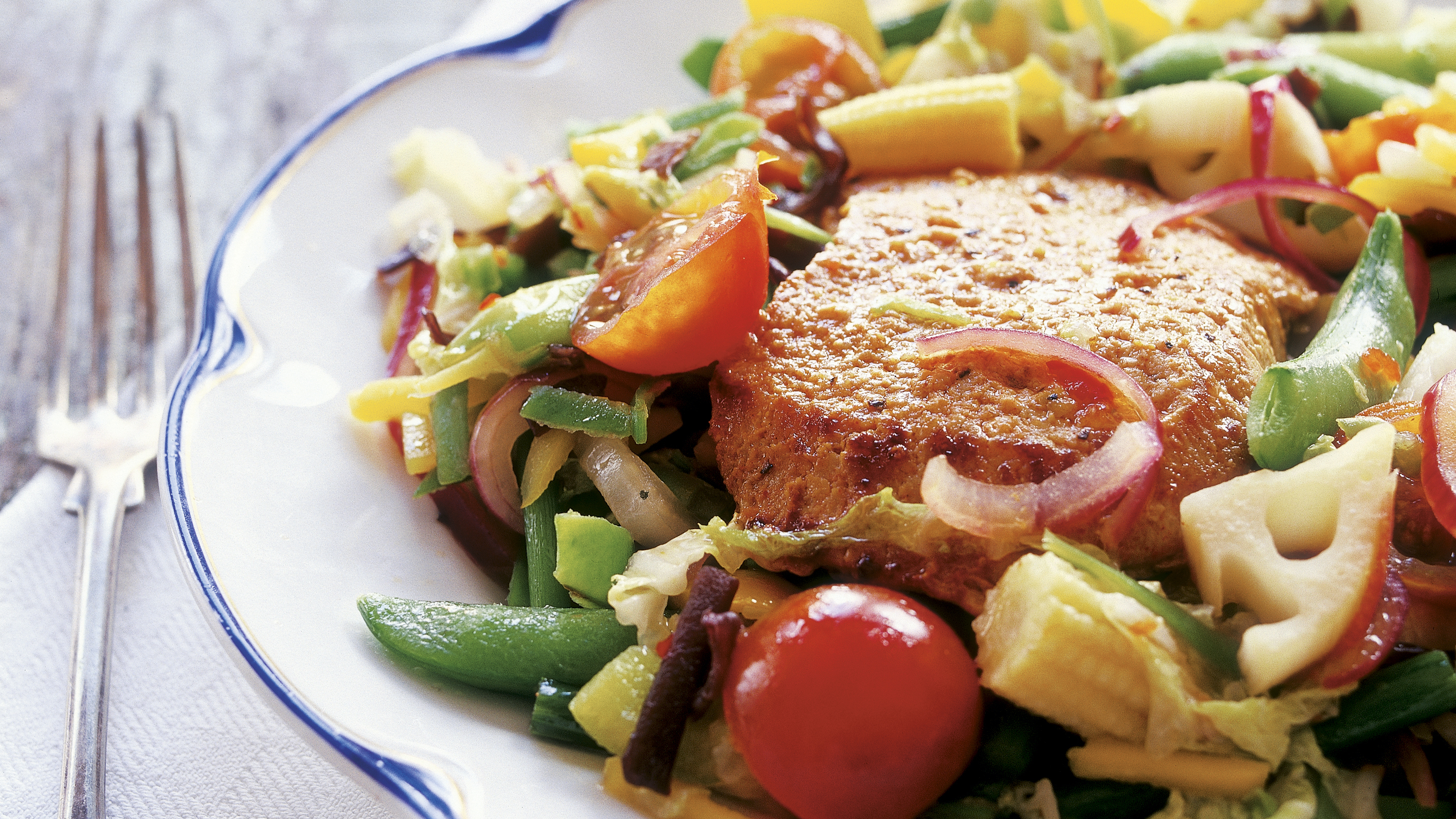 Teriyakipossu ja wok-vihannekset