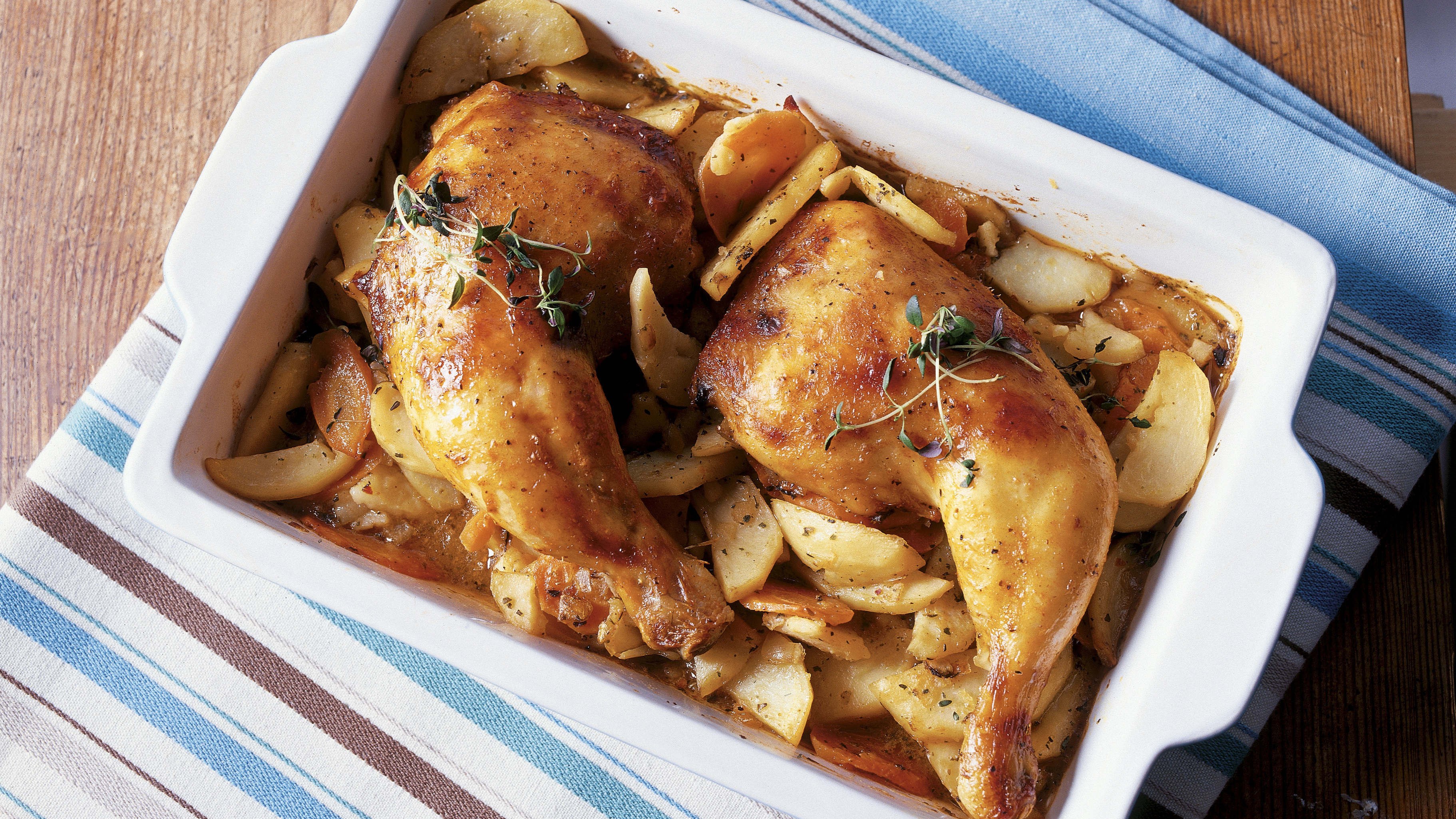 Broileria peruna-porkkanapedillä