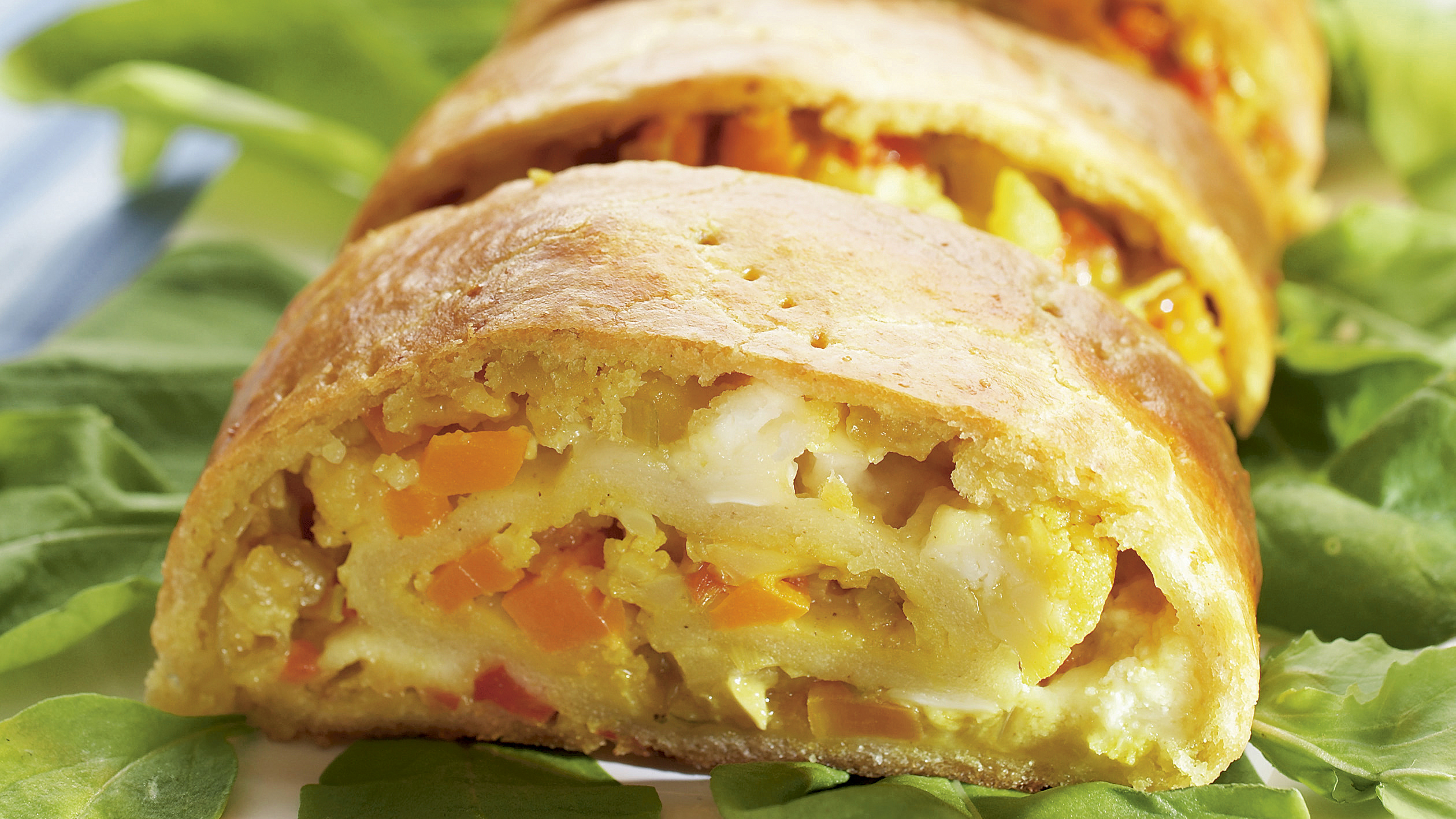 Vihannes-vuohenjuustostruudeli