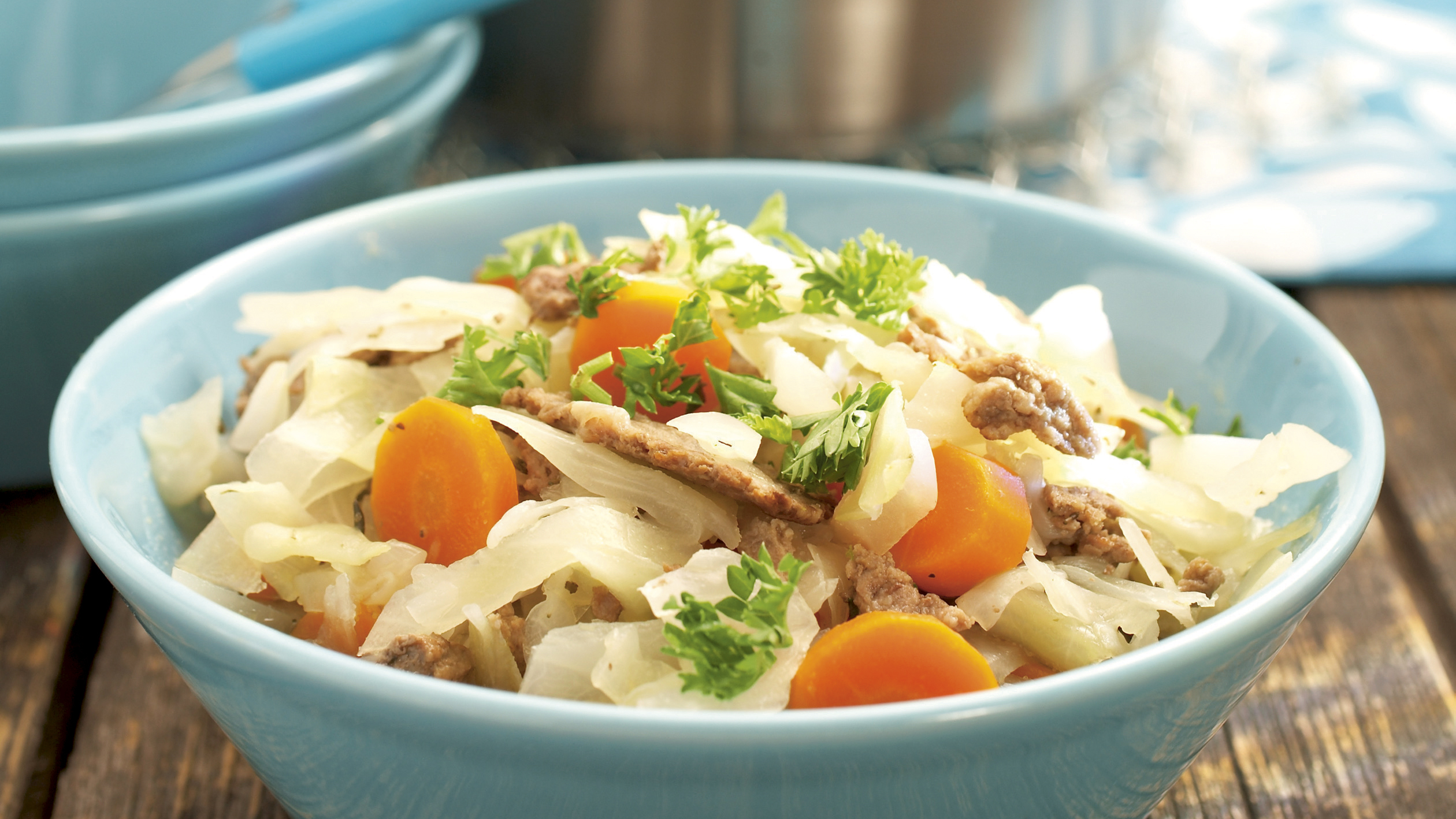 Kaali-lammasjauhelihakeitto