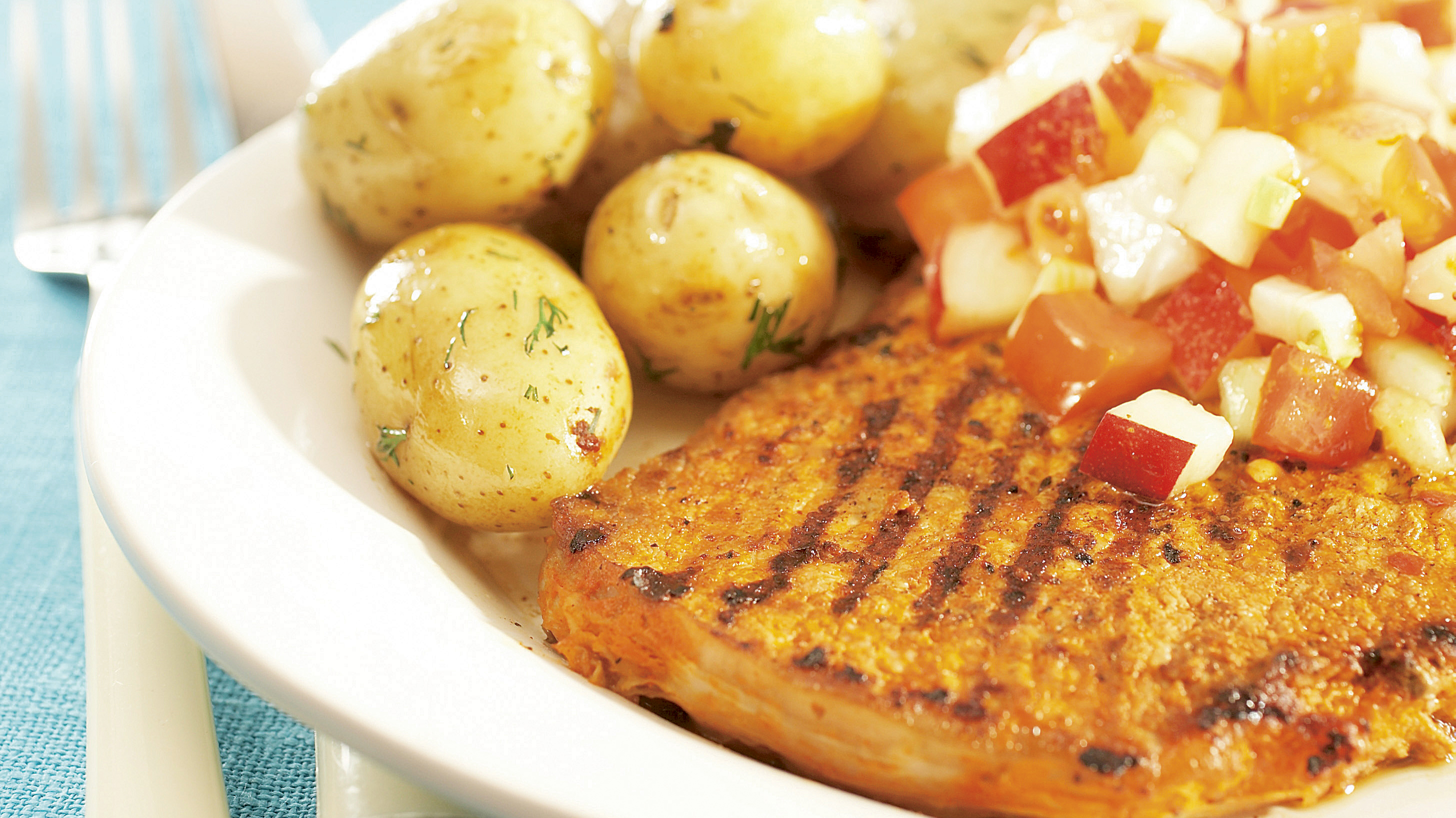 Possupihvejä ja nektariinisalsaa