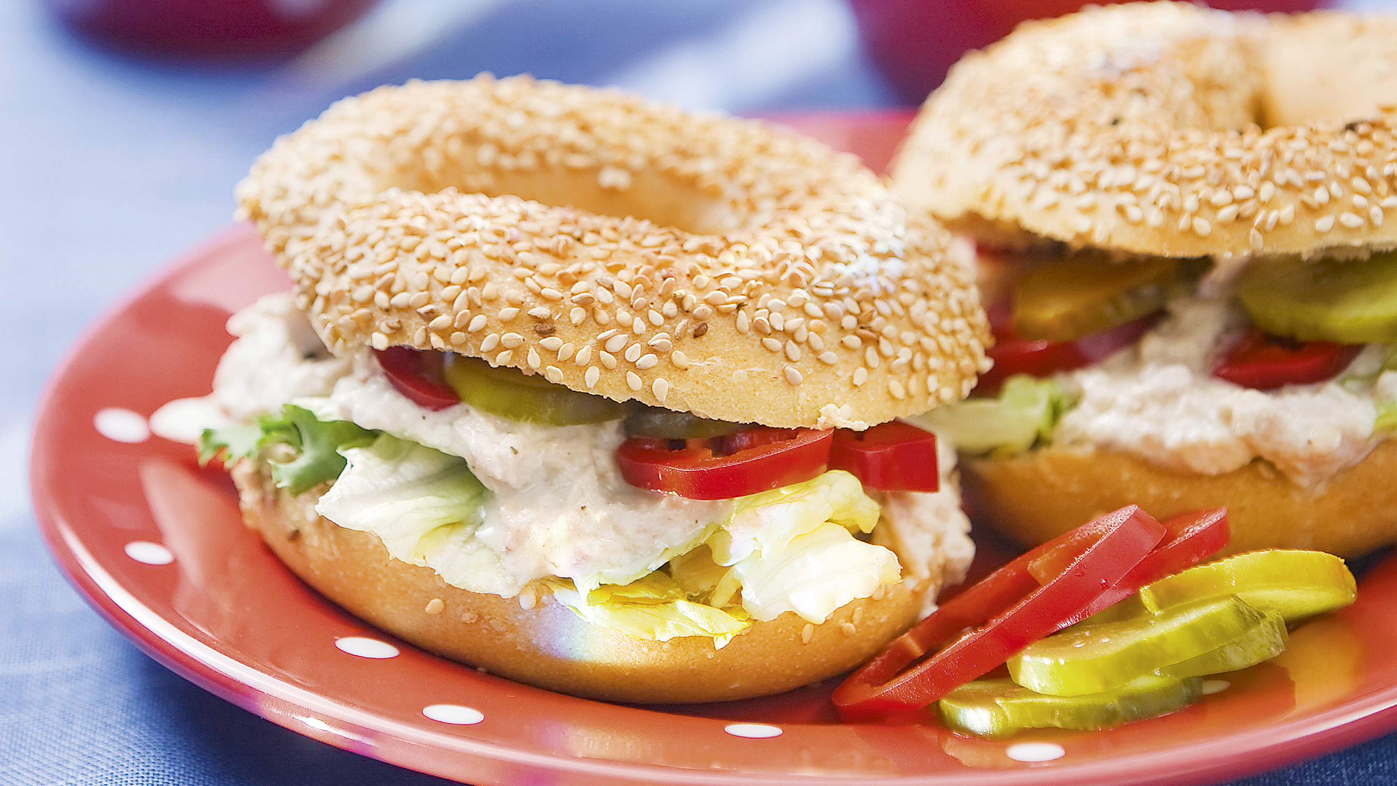 Muhkeat tonnikalabagelit