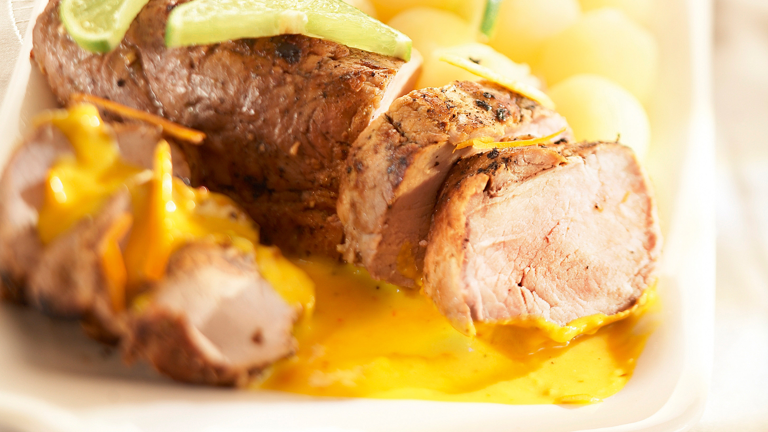 Limettimarinoitu possun sisäfilee 