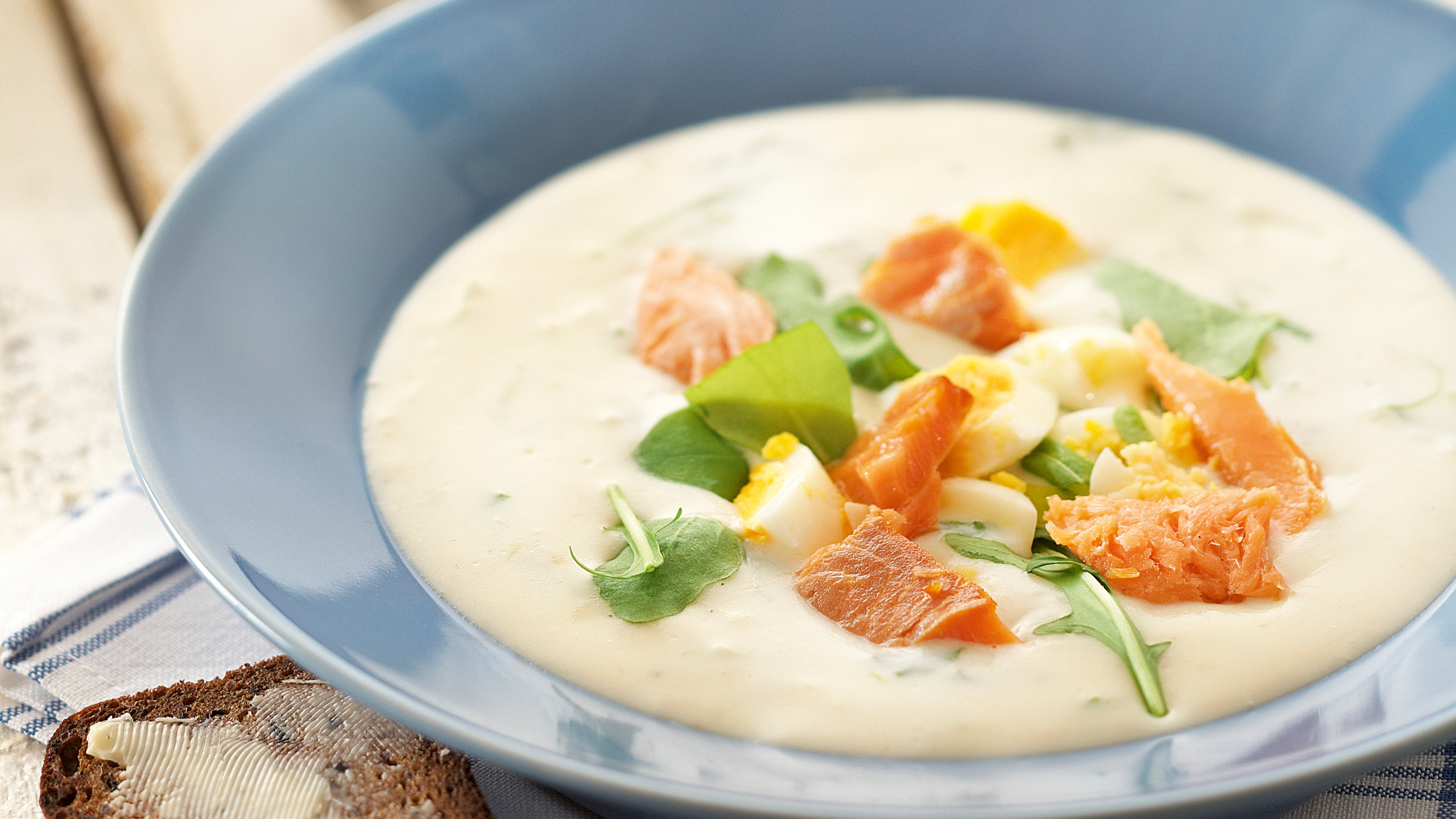 Rucola-savulohikeitto