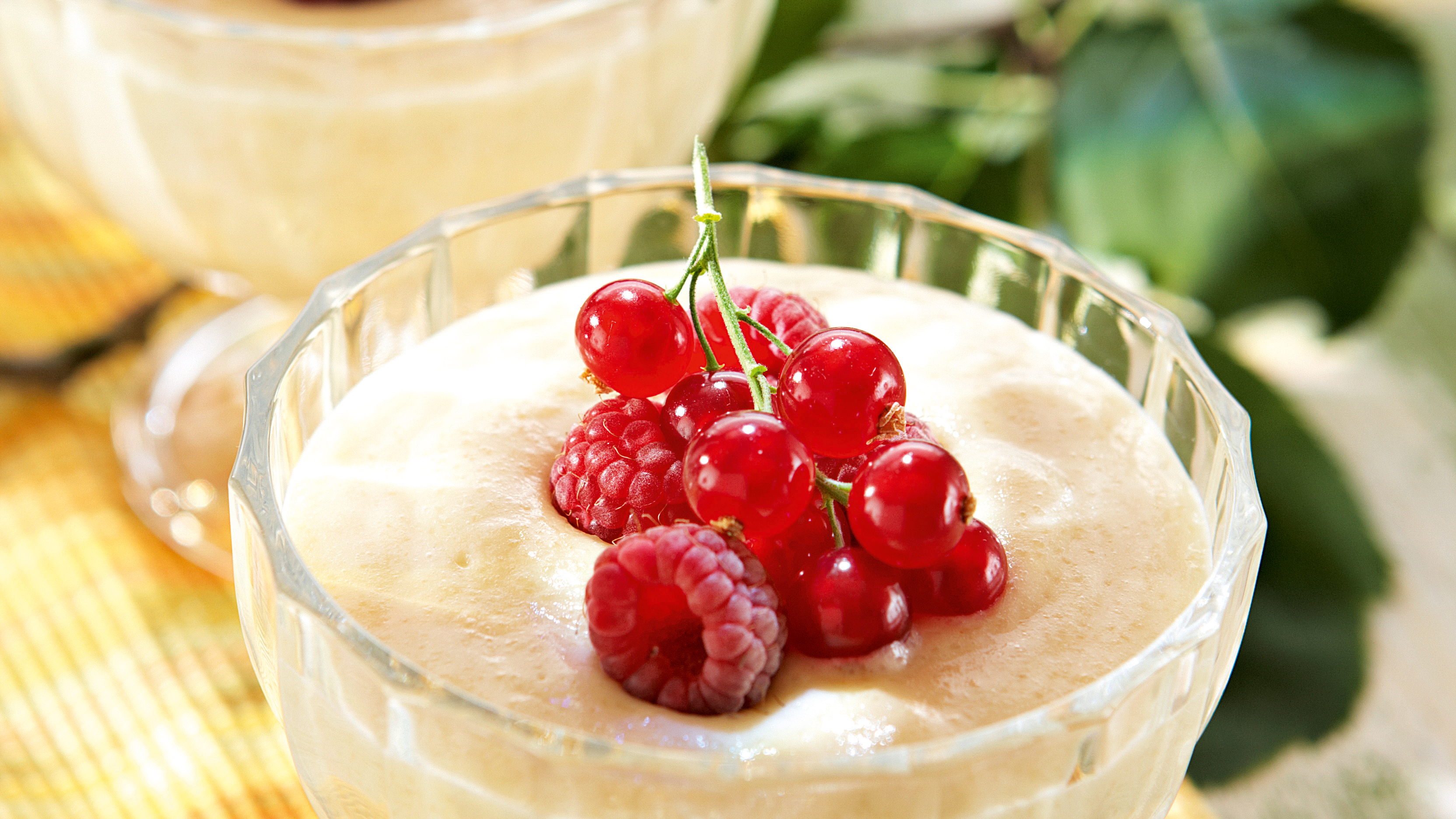 Pehmeä omena-mannavaahto