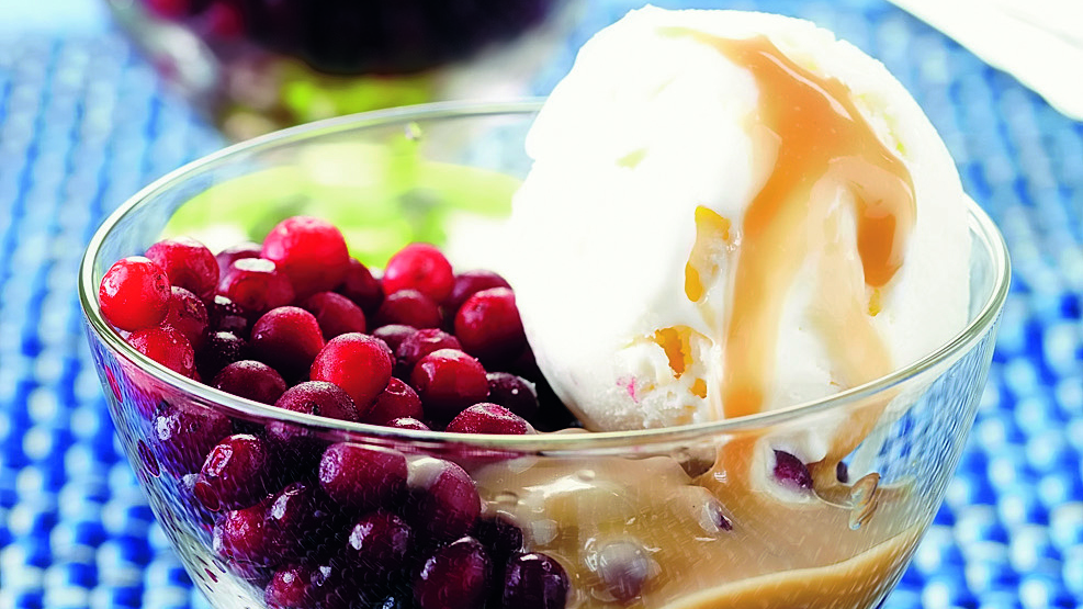 Kevennetty kinuski ja puolukat