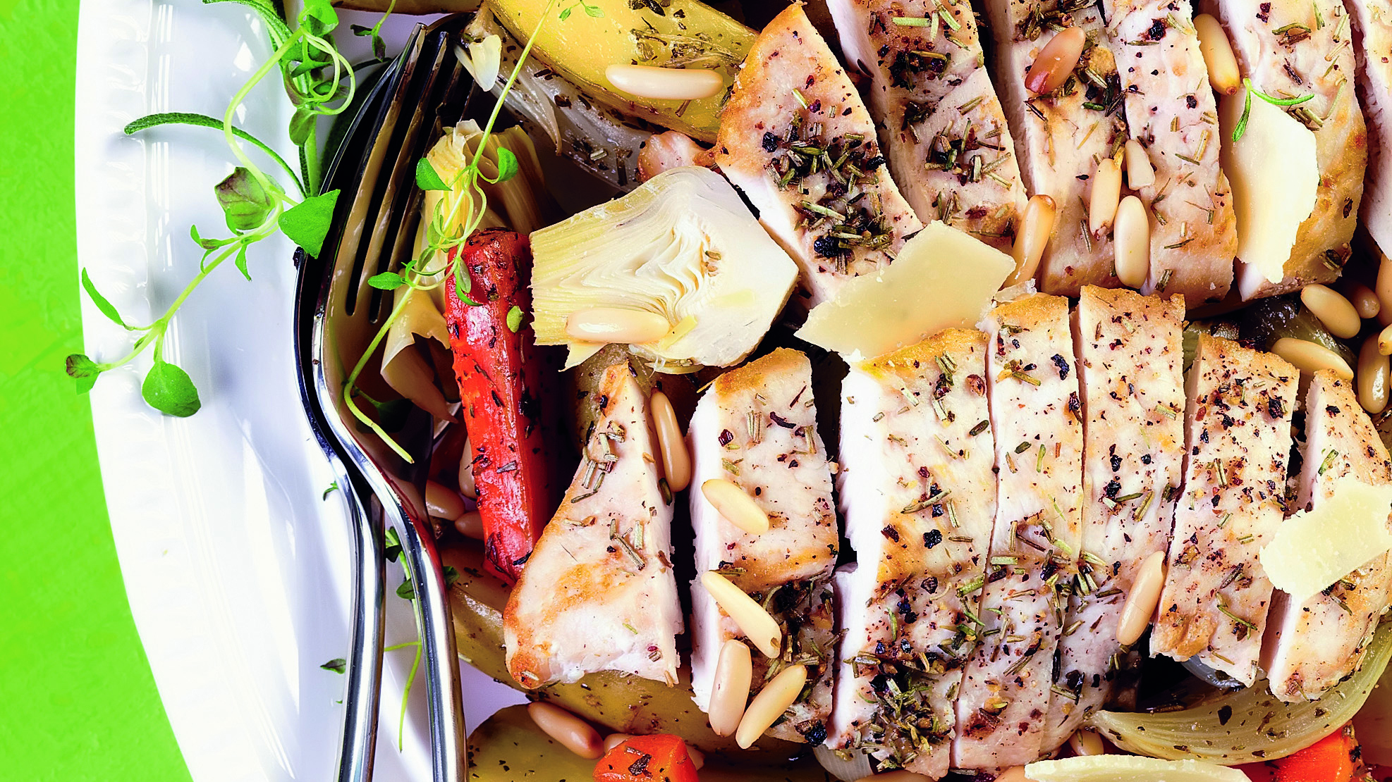 Artisokkabroileri ja uunijuurekset