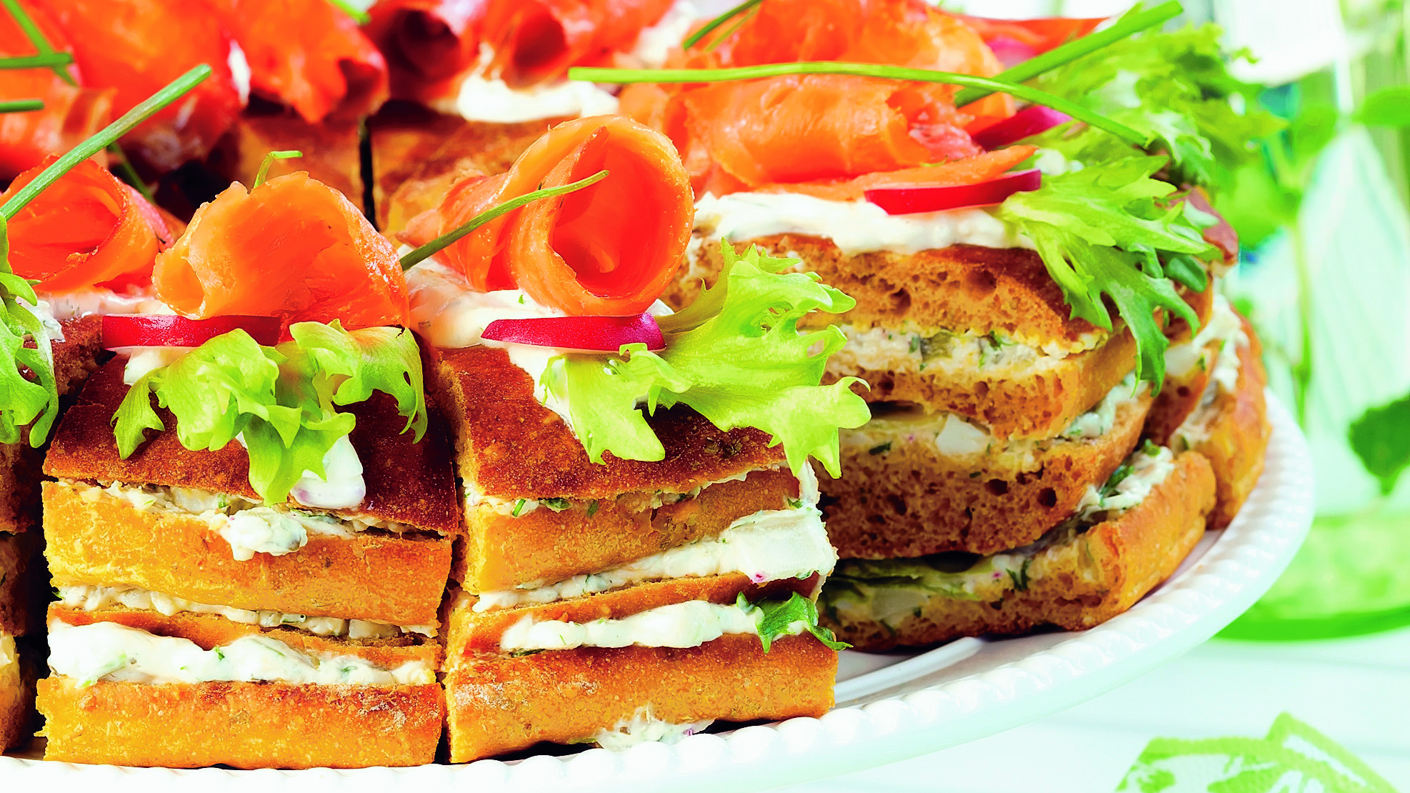 Pyöreä savulohikakku