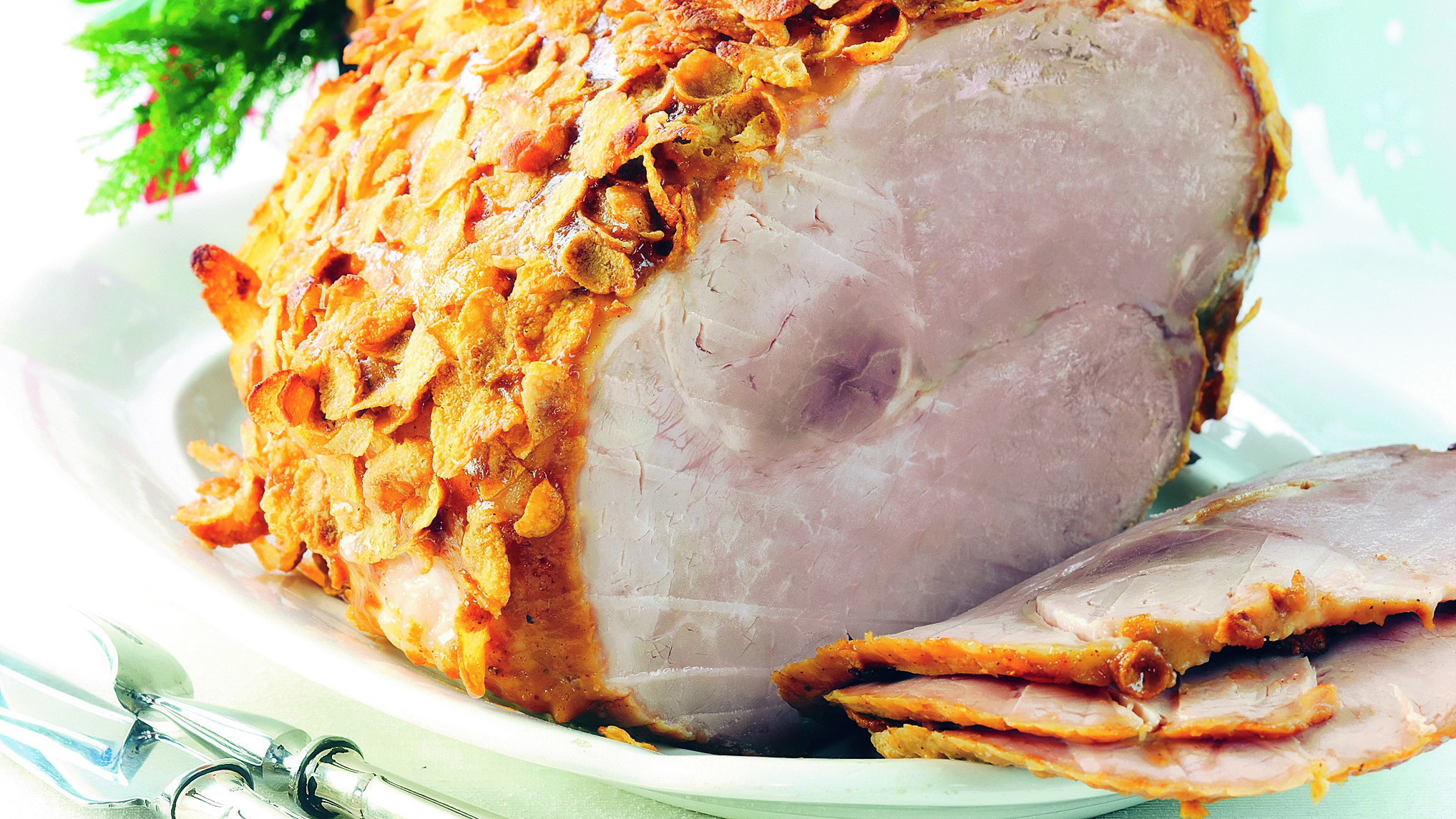 Joulukinkku ja mausteinen sinappikuorrutus