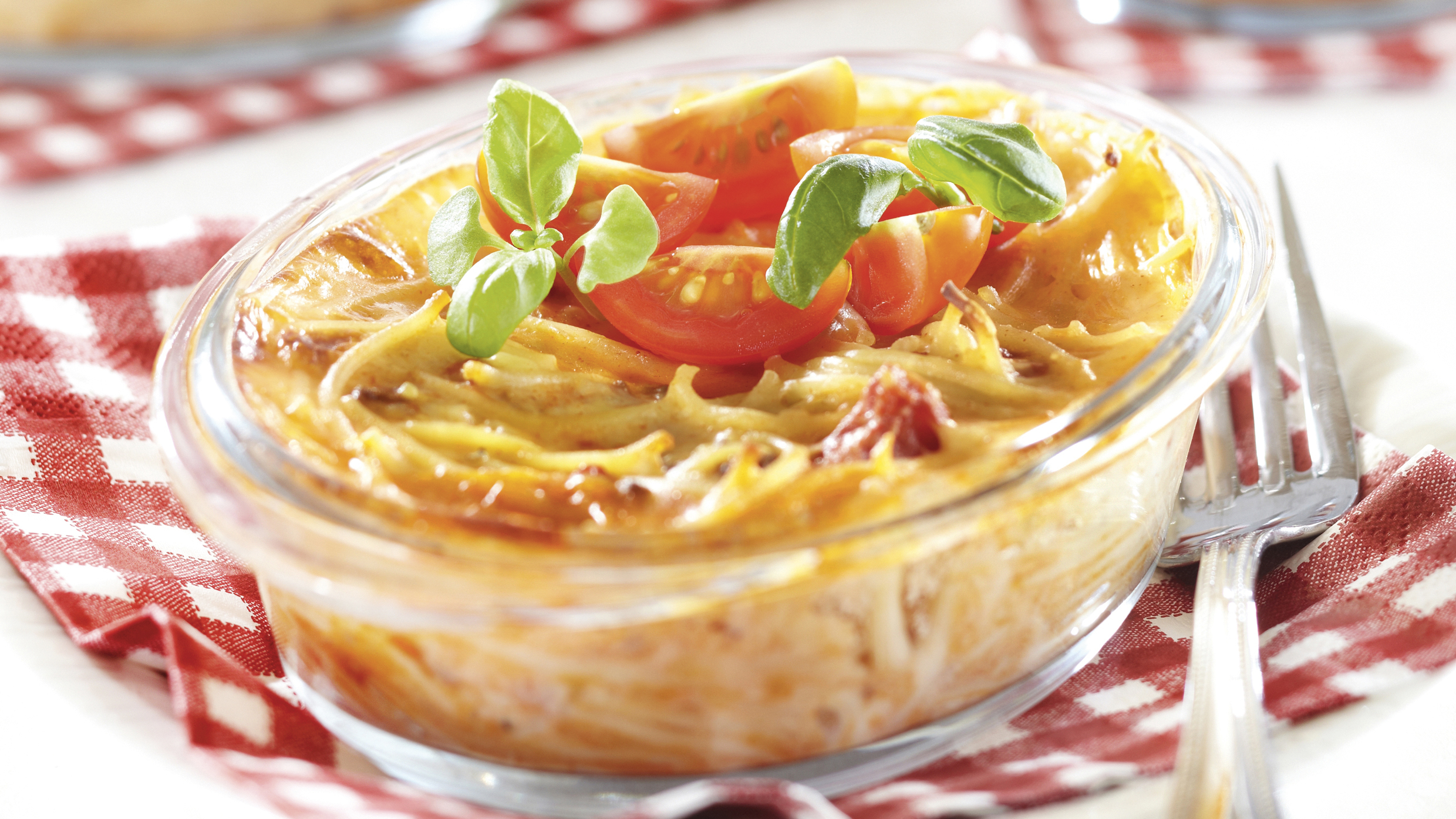 Mehevä jauheliha-spagettivuoka