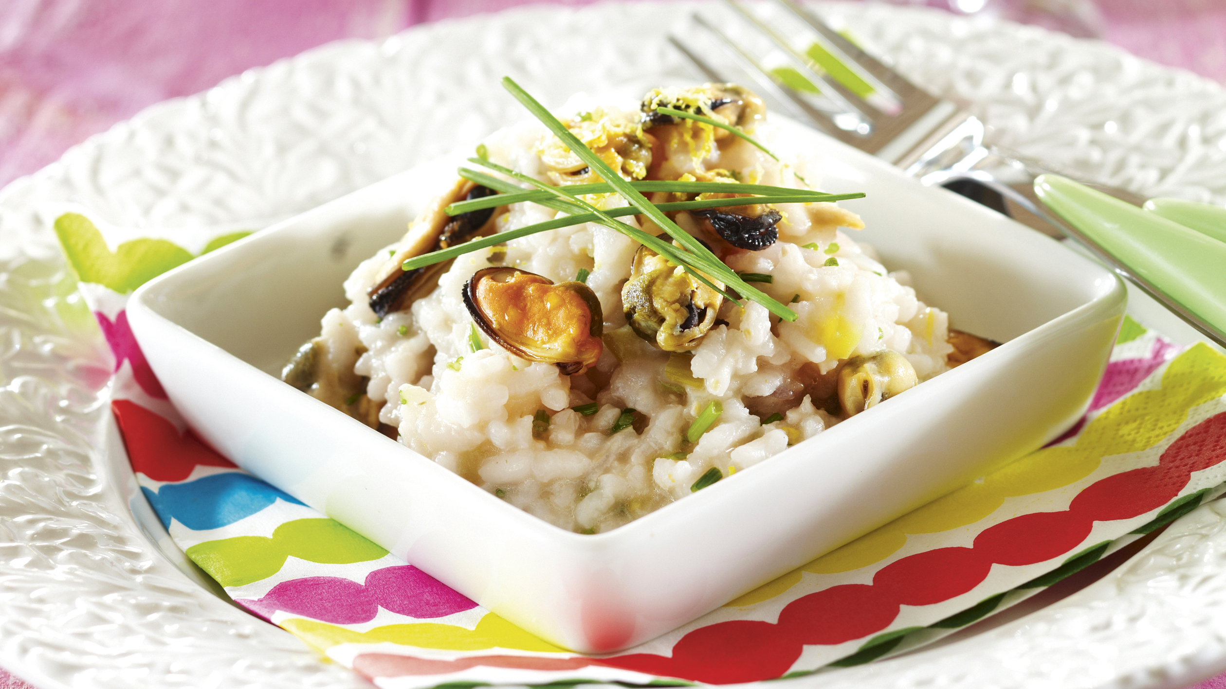 Sitruunainen simpukkarisotto