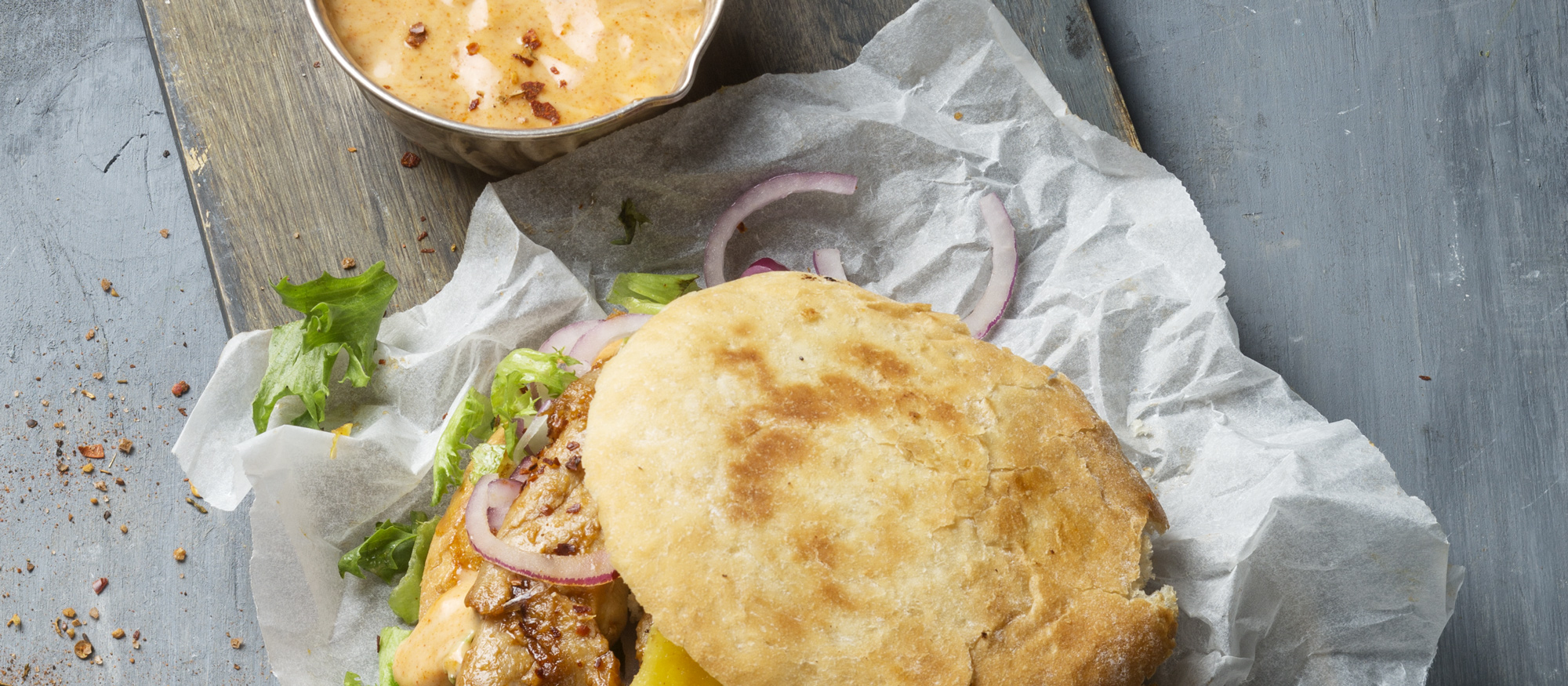 Oumph BBQ-ananasburgeri