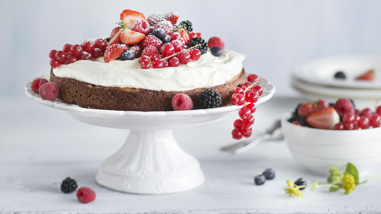 Helppo marjakakku, kananmunaton