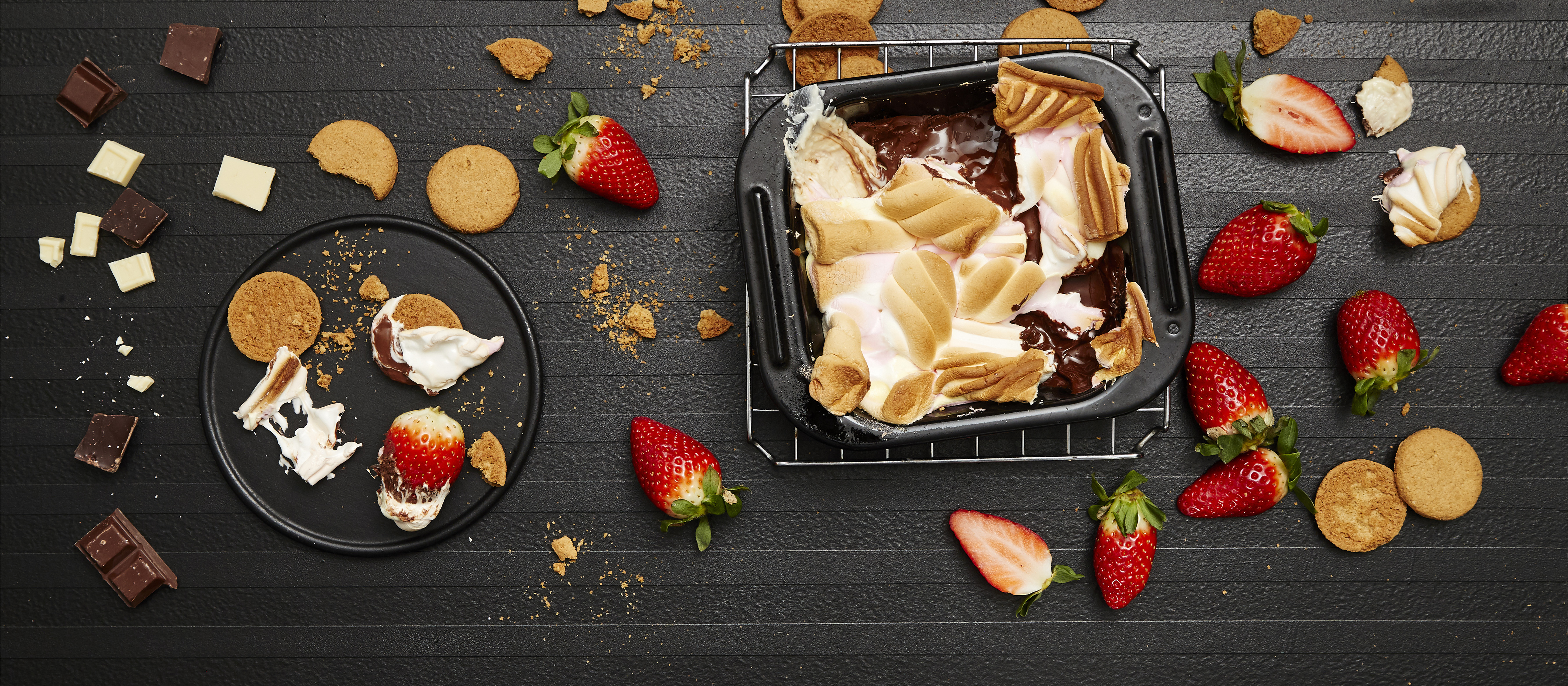 S'mores-dippi grillissä