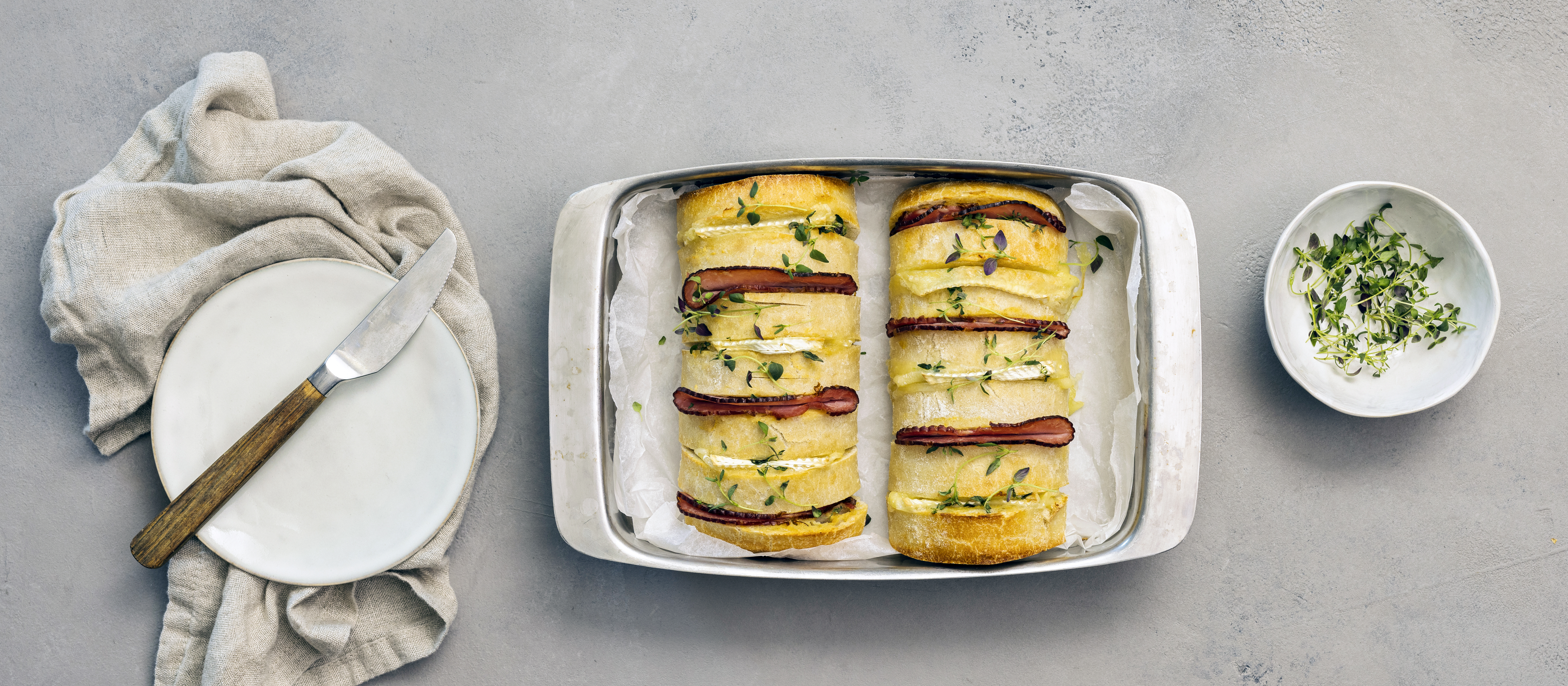 Täytetty uuniciabatta