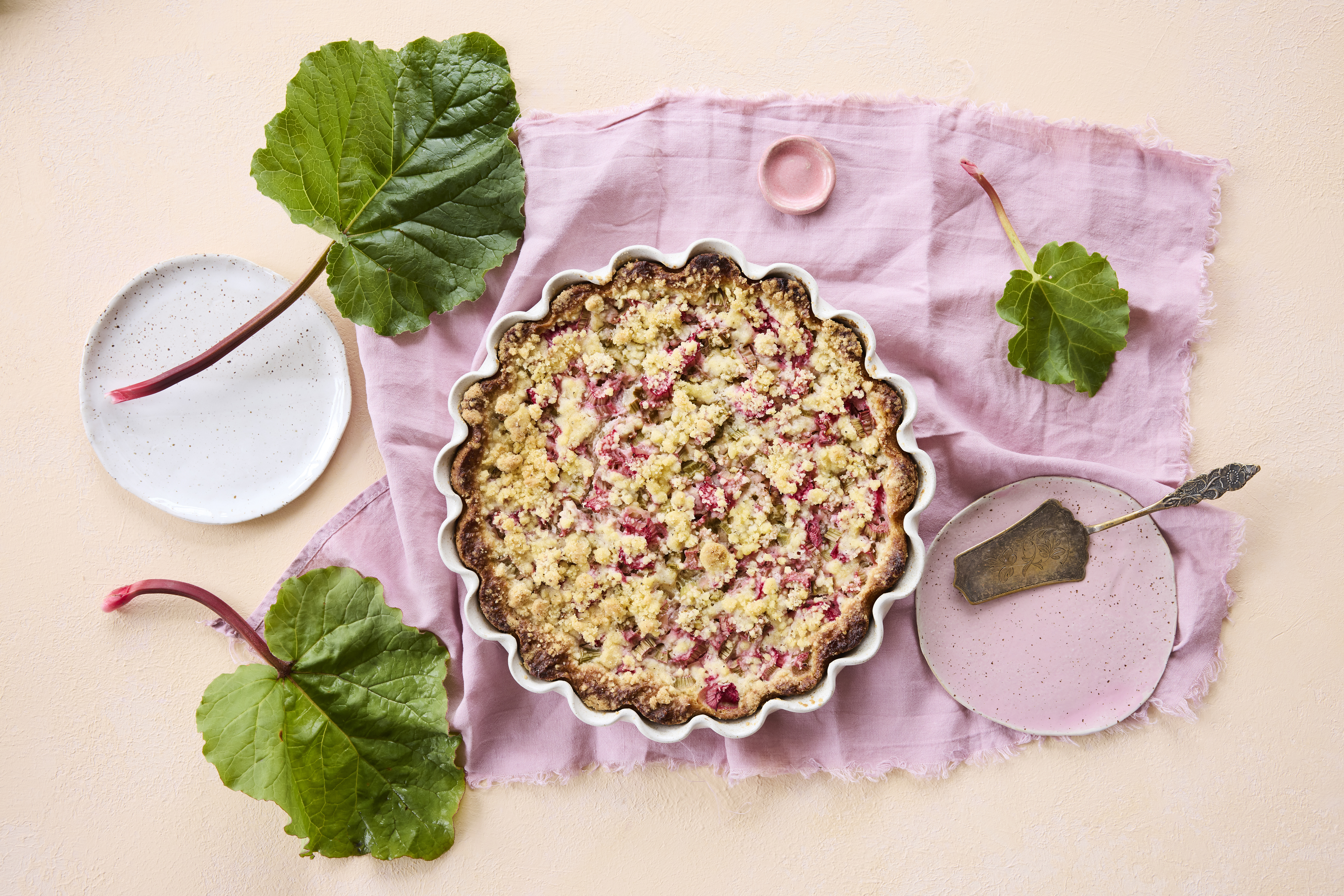 Vegaaninen raparperipiirakka