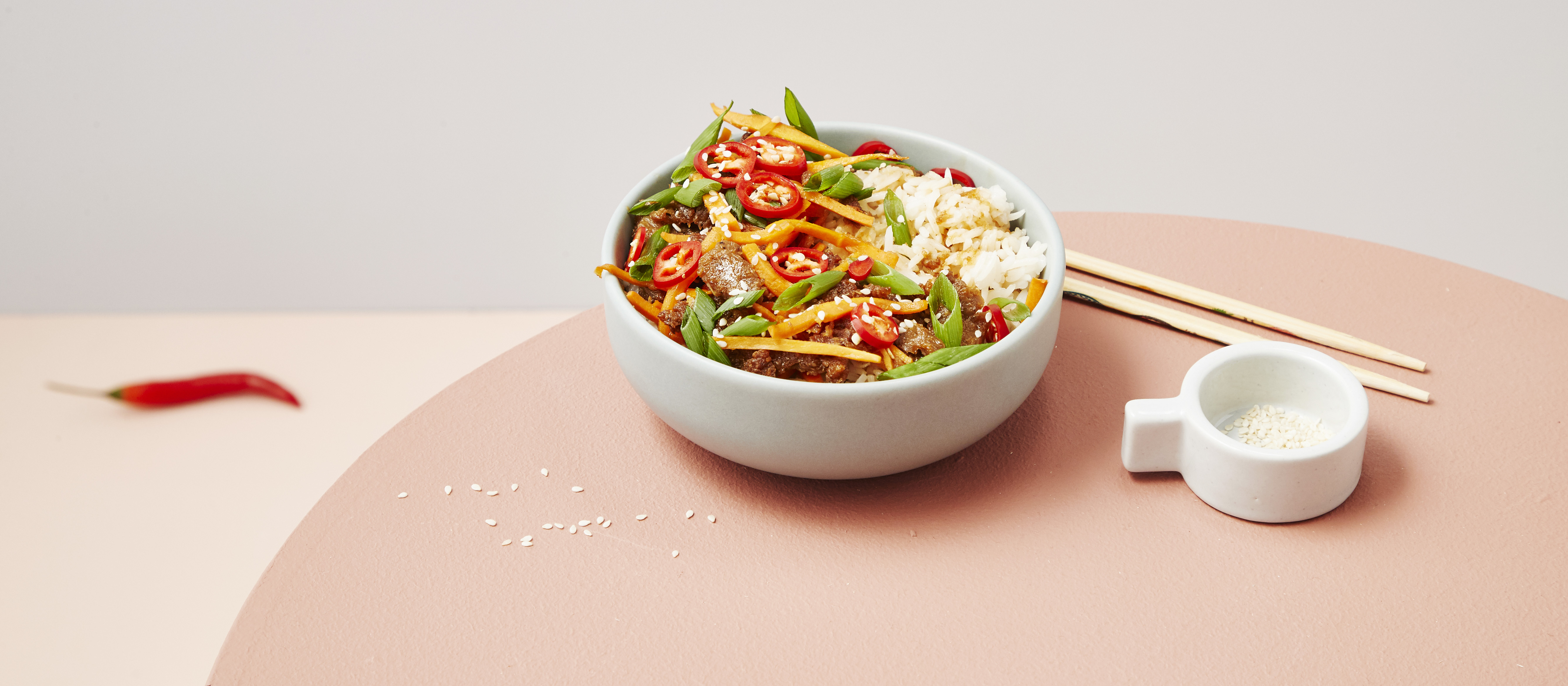 Vegaaninen sweet & sour -kulho