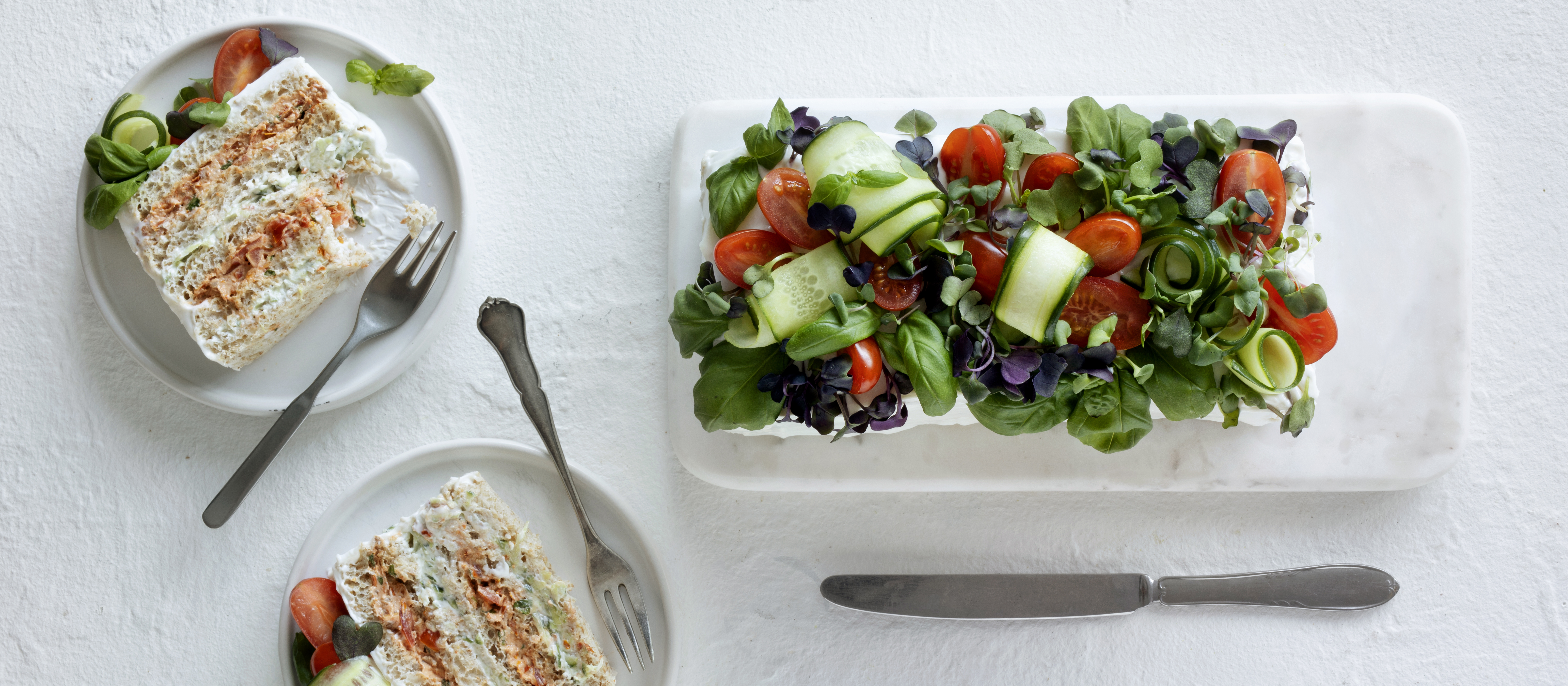 Vegaaninen voileipäkakku